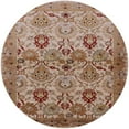 thumbnail image 1 of Ahgly Company Indoor Round Mid-Century Modern Chestnut Red Oriental Area Rugs, 6' Round, 1 of 6