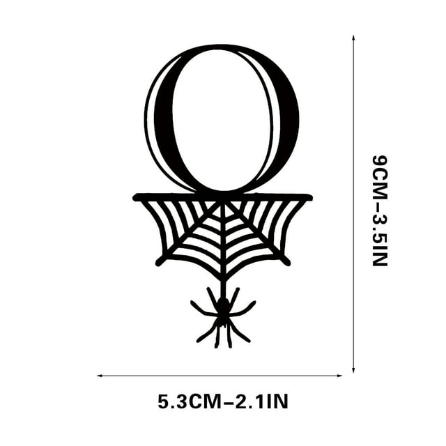 Halloween 26 Letter Decoration Hang Tag, Spider Hang Tag