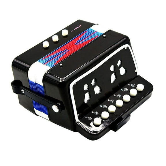 STARTIST 17 Keys 2 Bass Kids Accordion Musical Instrument Portable Lightweight Button Accordion Valentines Day Gifts for Kids Beginner