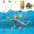 thumbnail image 1 of Juego de juguetes para piscina de buceo juegos de piscina no tóxicos juguetes para jugar con agua para niños y niñas Hugtrwg Para estrenar, 1 of 9