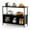 Black, variant on Giantex ideboard Buffet Table w/Storage Cabinet & Shelves, Coffee Bar Station, Microwave Oven Stand, Stationary Kitchen Island Cart