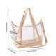 thumbnail image 3 of pstuiky Bolsa de malla de nailon transparente para gatos portátil plegable y de mano., 3 of 6