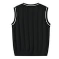 thumbnail image 3 of Utlike Girls Knit Sweater Vest Toddler V Neck Sleeveless Thermal Knitted Pullover Sweaters Back To School Top Activewear Size 2 Years-3 Years, 3 of 3