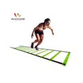 thumbnail image 3 of wacces speed super flat adjustable speed agility ladder for soccer, speed, football, fitness with free carry bag - 12 rungs green, 3 of 10