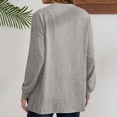 thumbnail image 5 of Lixiuxyad Womens Cardigans Women's Cardigan Soft Lightweight Knit Sweater Open Front Long Sleeve Comfortable Casual Loose Fit Cozy Wrap Cover Up For Daily Wear,Gray, 5 of 6
