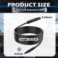 thumbnail image 2 of 13.12Ft 5-Pin Dash Cam Extension Cable Male to Female,Plug & Play Car Dashcam and Backup Camera Cable,Universal Back up Extensions Cables for Cars/SUVs/Trucks -, 2 of 6