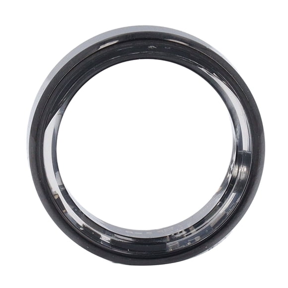 Smart Ring, Energy Saving Rechargeable Connection APP Viewing Lightweight Pedometer Health Tracker Ring for Men Black,Silver