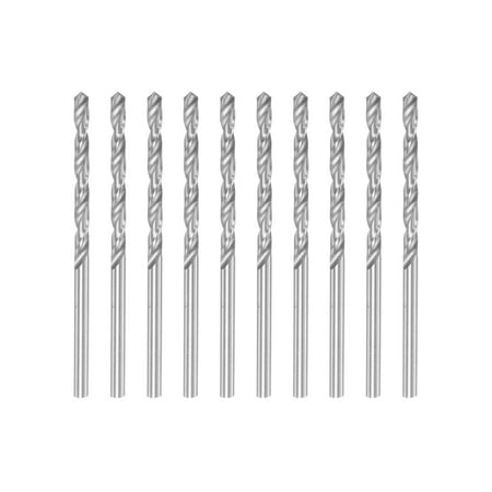 

Uxcell 10Pack 2.9mm HSS(High Speed Steel) W6542 Drill Bits Fully Ground Jobber 60mm Length Drill Bit