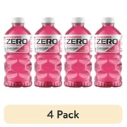 (4 pack) POWERADE Zero Sugar Strawberry Smash Electrolyte Sports Drink Bottle, 28 fl oz