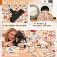 thumbnail image 4 of SARAG Rug For Bedroom Vintage Rug 4'X6' Traditional Floral Rug Cream Color Rug Indoor Non-Slip  Living Room Kitchen Bathroom, 4 of 11
