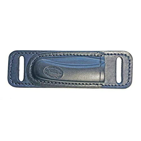 Western Images Leatherworks, Inc Buck 110 Folding Knife Horizontal Leather Sheath for Small of Back Carry-Right