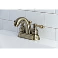 thumbnail image 4 of Kingston Brass KB5613AL Restoration 4 in. Centerset Bathroom Faucet, Antique Brass, 4 of 5
