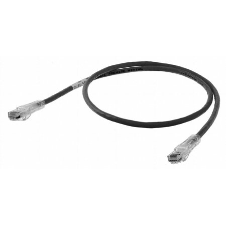 UPC: 0662620231754 | Hubbell Premise Wiring Patch Cord Cat 6 Clear Boot Black 10 ft. HC6BK10