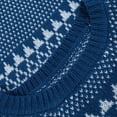 thumbnail image 3 of Chandail de Noël pour Femmes, Tricoté à la Main, Mode, Col Rond, Imprimé, Cardigan Chaud, Décontracté, Mi-Long, 3 of 7