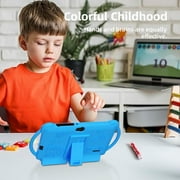 7 Inch Kids Tablet, Android Toddler Tablet for Kids, 4GB RAM+32GB ROM, Quad-core Processor, Parental Control, 1024x600 HD Screen, 3000mAh Battery, 8MP Camera Tablets PC with Silicone Case, Blue