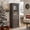 Brown, variant on CKEASEAN 65" H Tall Narrow Bookcase with Tempered Glass Door and Drawer - Elegant Freestanding Pantry Cabinet for Living Room and Office