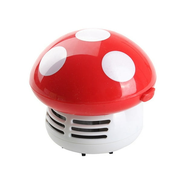 YellowDell Mini Vacuum Cleaner Cute Mini Mushroom Corner Desk Table