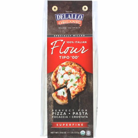 Delallo Flour - Organic - Italian - Type 00 - Superfine - 17.6 Oz - Pack of