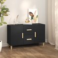 thumbnail image 1 of vidaXL Sideboard Black 100x36x60 cm Engineered Wood, 1 of 5