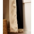 thumbnail image 5 of Crest Mills 2-Ply 100% Blackout 84 Inch Long Curtains Thermal Insulated Silver Grommets - Beige - Size 37"W x 84"L (2 Panels), 5 of 6