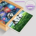 thumbnail image 4 of Happy New Year Shih Tzu Family Cheer Winter Midnight Firework Acrylic Plaque with Wood Photo Frame Box Lion Dog Lover Gifts Light Box - 02025, 4 of 5