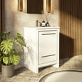 thumbnail image 2 of Lafarre 24 in W x 20 in D White Bath Vanity and Cultured Marble Top, 2 of 8