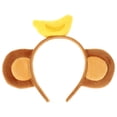 thumbnail image 1 of Diadema con orejas de mono y plátano en la parte superior, accesorio para el cabello de cosplay para disfraz de mujer., 1 of 5
