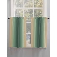 thumbnail image 5 of Green Yellow Ombre Bathroom Window Curtain, Farmhouse Modern Gradient Art Light Filtering Coffee Kitchen Curtains, Bedroom Living Room Curtains 2 Panel 84"x45", 5 of 6