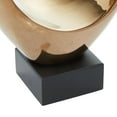 thumbnail image 6 of 10" x 14" Copper Polystone Heart Abstract Sculpture with Black Base, by DecMode, 6 of 12