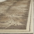 thumbnail image 3 of SAFAVIEH Martha Stewart Plume Stripe Floral Area Rug, Brown, 4' x 5'7", 3 of 6