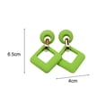 thumbnail image 6 of Ziurtnc 1 Pair Geometric Drop Earrings Square Hollow Design Earrings Lightweight Deform-resistant Jewellery Gift for Mom Sister Girlfriend, 6 of 8