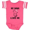 thumbnail image 3 of Inktastic My Nana Loves Me Girls Gift Girls Baby Bodysuit, 3 of 5