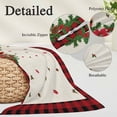 thumbnail image 2 of Christmas Cardinal Pillow Covers, Linen Long Throw Pillow Case, Winter Xmas Poinsettia Holly on Linen Holiday Pillow Protector Decorative Cushion Cover for Living Room/Bedroom 20" x 26", 2 of 8