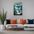 thumbnail image 5 of Vintage Iguazu Falls Retro South American Tourism with Nature's Power Canvas Poster, 5 of 8