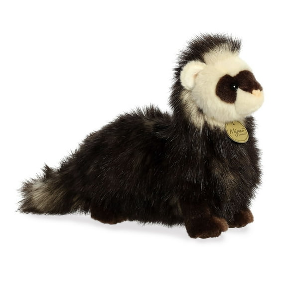 Aurora - Medium Brown Miyoni - 9" Ferret - Realistic Stuffed Animal