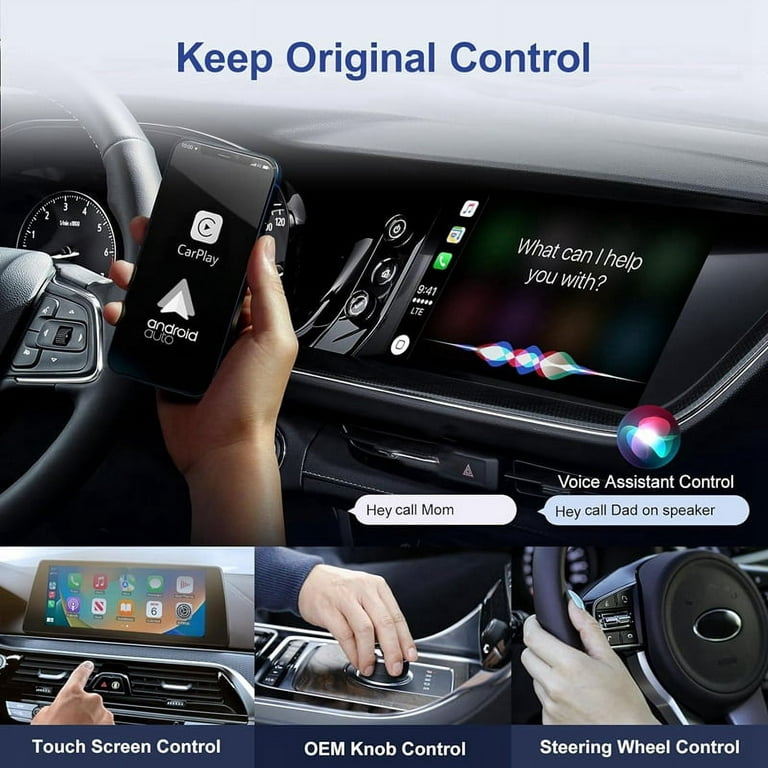 Wireless CarPlay Adapter, Wireless CarPlay Dongle Convert Wired to Wireless  CarPlay/Android Auto for Wired CarPlay Car 