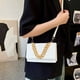 thumbnail image 5 of Bolso tipo cartera clásico, bolso de mensajero femenino, bolso de moda con un hombro, bolso con cadena, 5 of 6