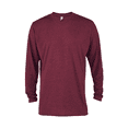 thumbnail image 1 of Delta Platinum Men's Tri-Blend Long Sleeve Crew Neck Tee - P603T, 1 of 1