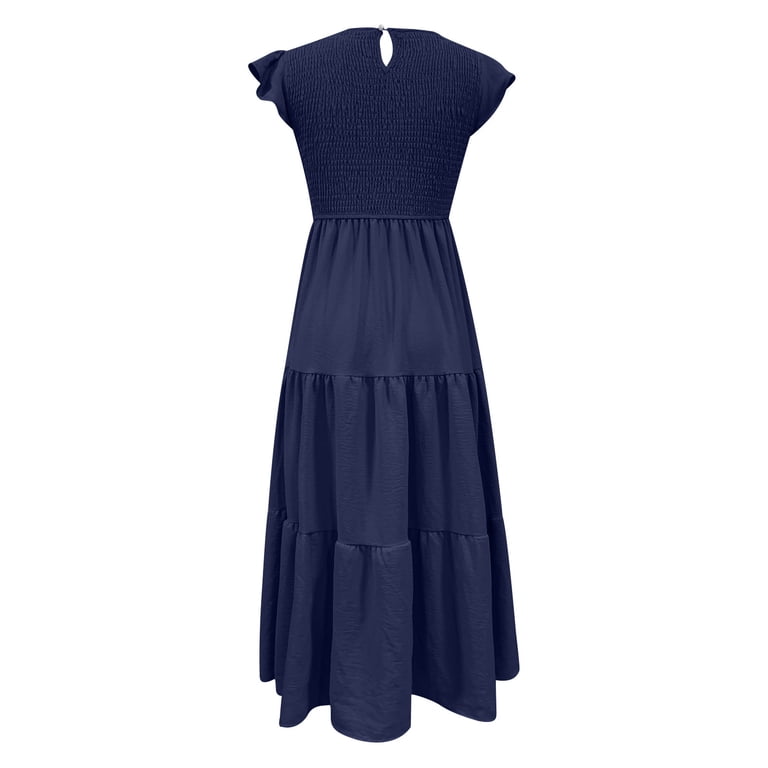 princess polly baby blue dress Blue Maxi Dress With Ruffles: Frilly Floral & More main image 0
