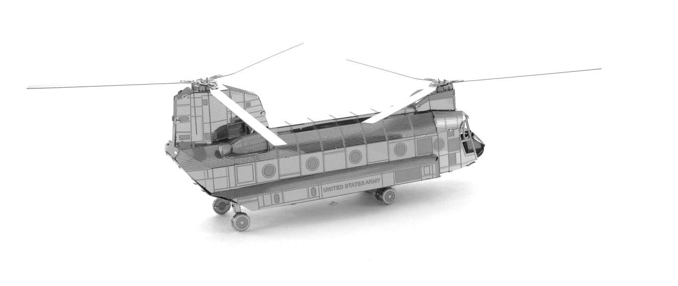 Metal Earth 3D Laser Cut Miniature Model Kit CH-47 Chinook Helicopter 