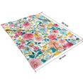 thumbnail image 4 of Pioneer Flower Blanket,Comfortable Soft Flannel Throw Blanket,All Season,Warm Lightweight Blankets for Sofa Bed Couch Living Room Chair,60"x80"(150x200cm), 4 of 4
