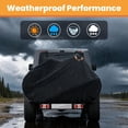 thumbnail image 6 of Transport Bike Cover for Hitch Rack Waterproof Windproof Heavy Duty Bicycle Cover for 1 2 3 Bikes Travel Black, 6 of 6