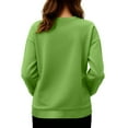 thumbnail image 5 of Hxshgdsn Womens Pregnancy Sweatshirts Soft Long Sleeves Crew Neck Maternity Clothes With Graphic Printed Green L, 5 of 6