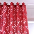 thumbnail image 3 of DYstyle Printed Voile Sheer Grommet Single Curtain Panel, 3 of 3