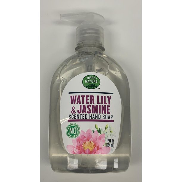 Open Nature Scented Hand Soap Water Lily Jasmine 12 Fl Oz Pack Of 2 Walmart Com