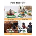 thumbnail image 2 of 13 Inch Round Placemats Set of 4, Saint Patrick's Day Non Slip Heat Insulation PP Table Mats, Luck Leaves Car Grey Wooden Plaid Washable Place Mats for Kitchen Dining Party Table Decor, 2 of 7