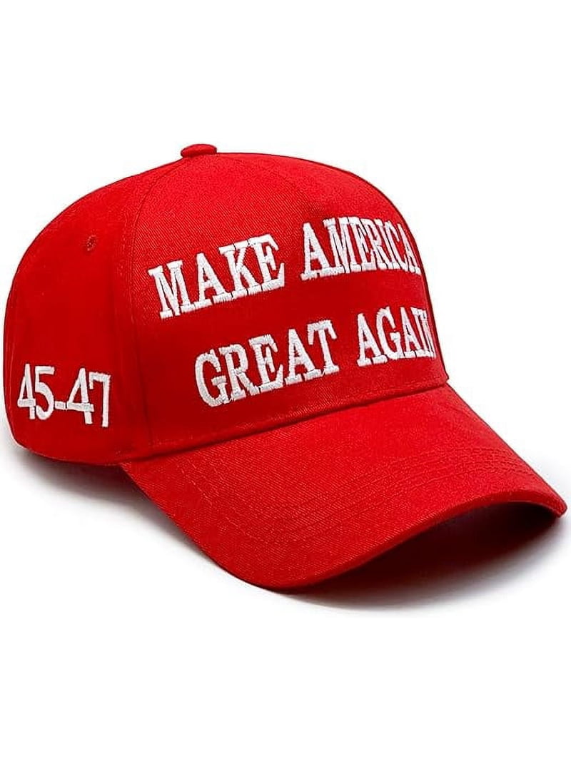 3 Trump MAGA Hats + Patriotic Scarf – Like New! Red Trump 2024 Scarf – Patriotic Winter Wear | MAGA  main image 2