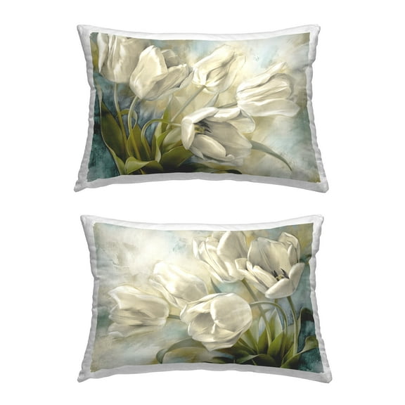 Stupell Industries Classic Curving Tulips Decorative Printed Throw Pillow Design by Susan Arnot.