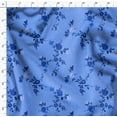thumbnail image 4 of Soimoi Velvet Blue Fabric By the Yard - 54 Inch Wide - Florals, Leaves Print Fabric - Elegant & Beautiful Patterns for Fashion and Home Decor Printed Fabric, 4 of 6
