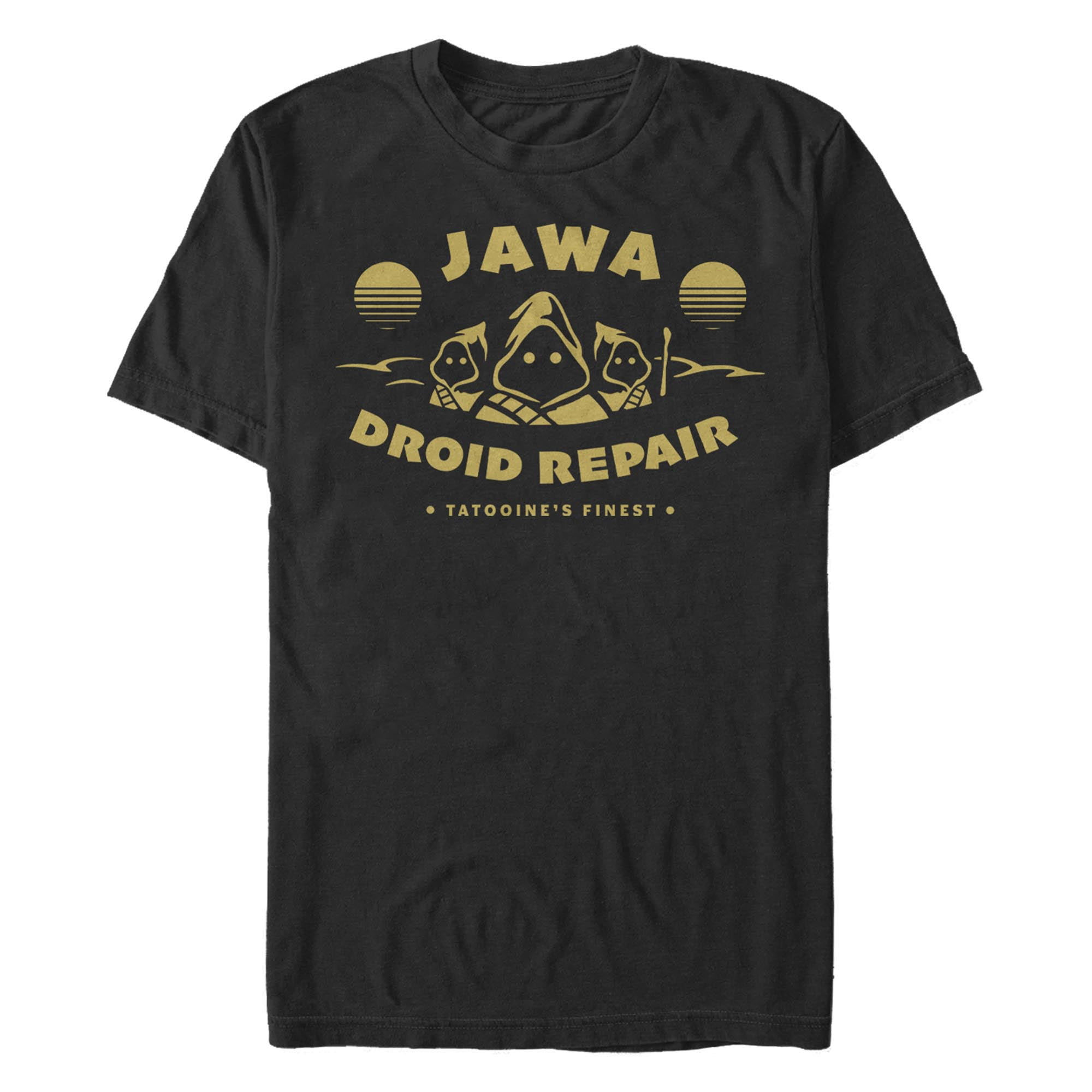 Men's Star Wars Jawa Droid Repair Logo Graphic Tee Black 3X Big Tall